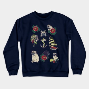 Pugs and the Sea Crewneck Sweatshirt